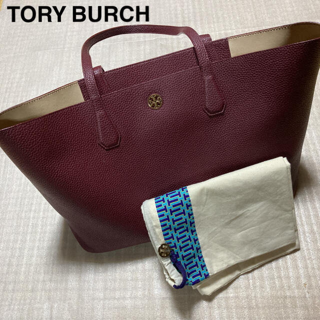 Tory Burch(トリーバーチ)のトリーバーチ　トートバッグ　ボルドー レディースのバッグ(トートバッグ)の商品写真