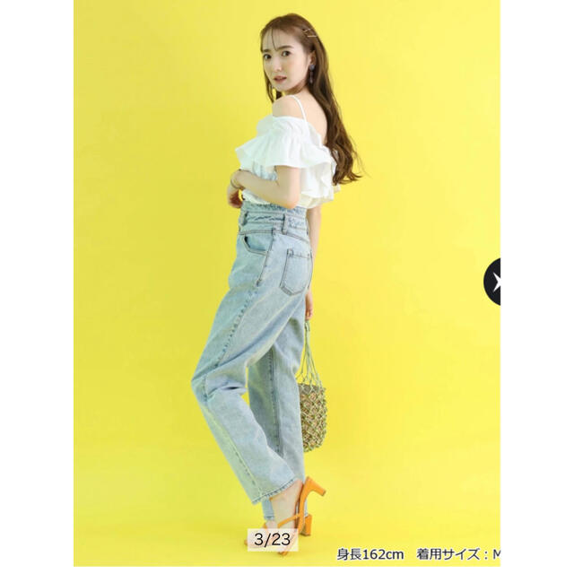 100%本物100%本物Rirandture デザインハイウエストデニム レディース