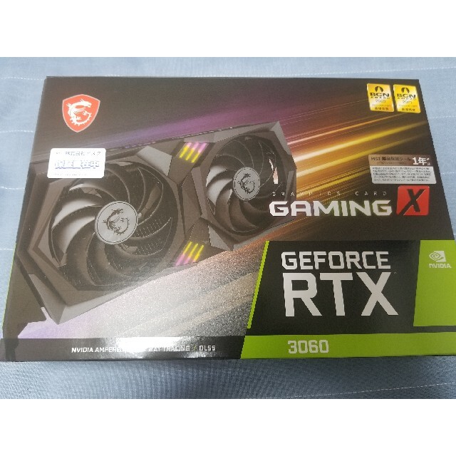 12GBGDDR6MSI GeForce RTX 3060 GAMING X 12G 新品