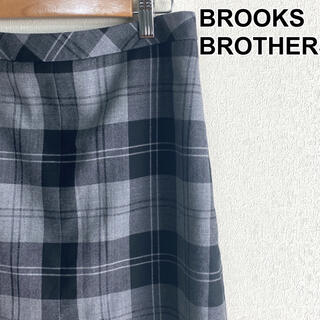 ブルックスブラザース(Brooks Brothers)のブルックスブラザーズ チェック柄スカート 膝丈 美品 ラメ M ウール 匿名発送(ひざ丈スカート)