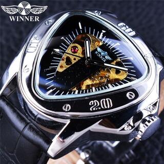 （新品）メンズ  高級腕時計 フルスケルトン 自動巻き 機械式 海外 W05(腕時計(アナログ))