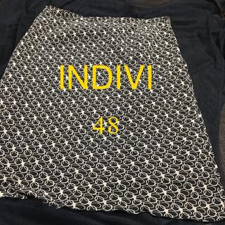 インディヴィ(INDIVI)のINDIVI 大きいサイズ　スカート　48 17号　インディヴィ(ひざ丈スカート)