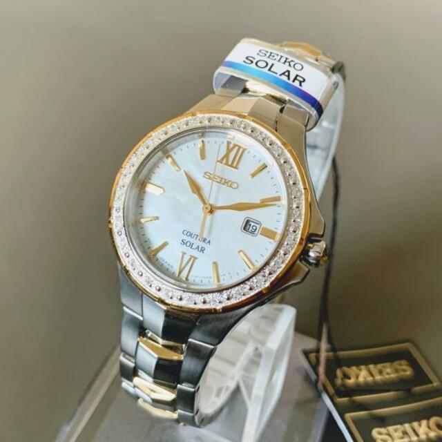 【新品】SEIKO 上級コーチュラ★ダイヤ ソーラー セイコー レディース腕時計 腕時計