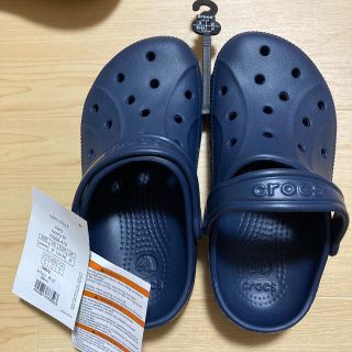 クロックス(crocs)のラス2  ネイビー　20  レイレンクロッグ(サンダル)