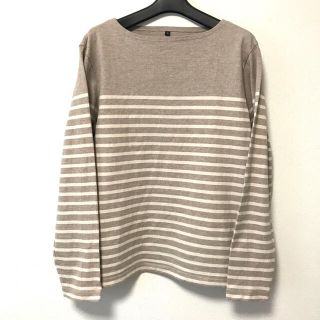 ムジルシリョウヒン(MUJI (無印良品))の美品　無印良品 MUJI  ボーダーバスクシャツM (Tシャツ/カットソー(七分/長袖))