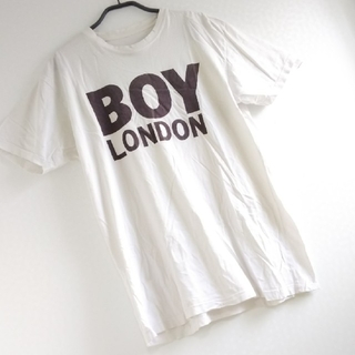 ボーイロンドン(Boy London)の◆B4 入手困難 当時物 レア 90s BOY LONDON Tシャツ 白 茶(Tシャツ/カットソー(半袖/袖なし))