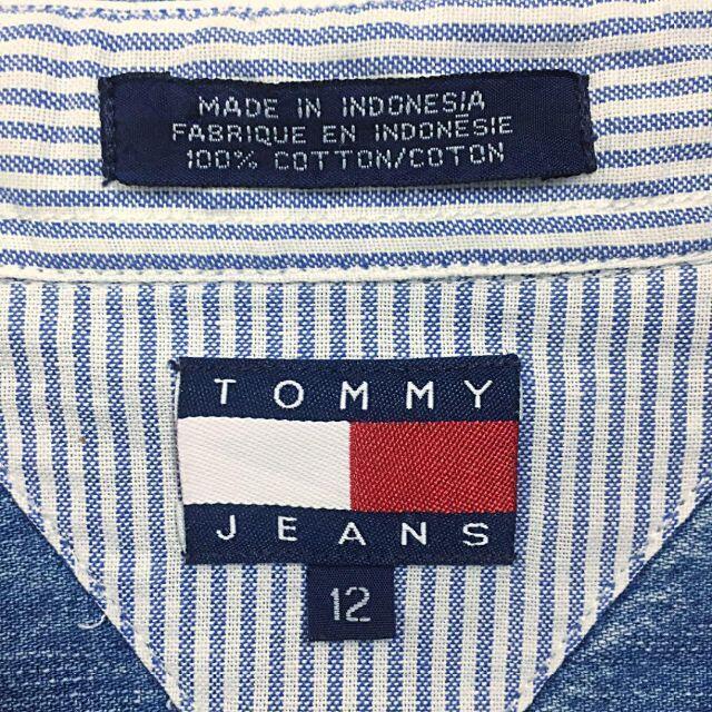 TOMMY HILFIGER(トミーヒルフィガー)の専用❗️トミーヒルフィガー 刺繍ワンポイントロゴ 長袖デニムシャツ ゆるだぼ メンズのトップス(シャツ)の商品写真