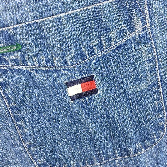 TOMMY HILFIGER(トミーヒルフィガー)の専用❗️トミーヒルフィガー 刺繍ワンポイントロゴ 長袖デニムシャツ ゆるだぼ メンズのトップス(シャツ)の商品写真