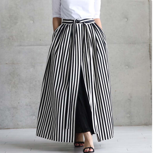 【爆売り！】 tokyo she - Drawer Victoria 34 stripe ロングスカート