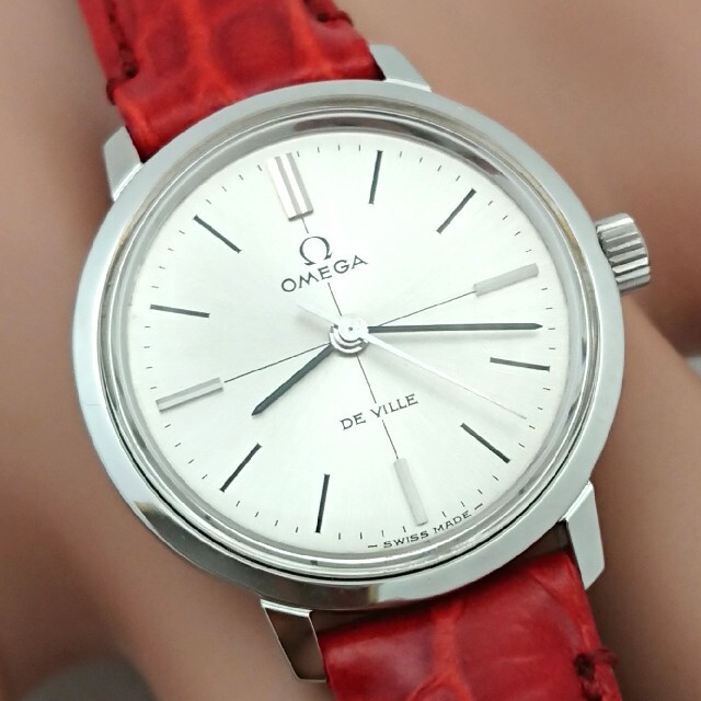 OMEGA(オメガ)のOH済 1968年製 オメガ デビル 3針 レディース クロスライン 極美品 レディースのファッション小物(腕時計)の商品写真