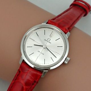 オメガ(OMEGA)のOH済 1968年製 オメガ デビル 3針 レディース クロスライン 極美品(腕時計)