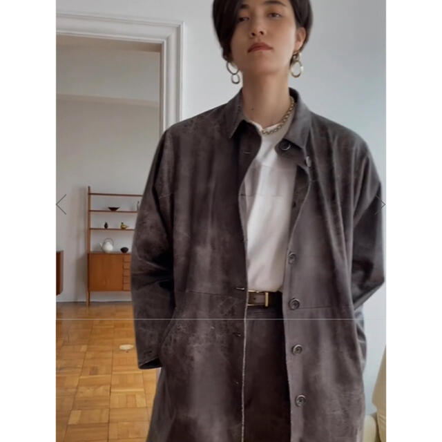 Ameri VINTAGE - CRUSHED LEATHER COAT クラッシュ ヴィンテージ