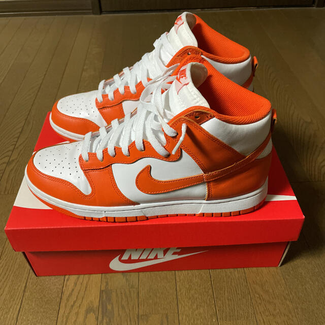 作品 NIKE ダンク ハイ dunk シラキュース オレンジブレイズ 27.5cm