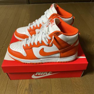 ナイキ(NIKE)のNIKE ダンク ハイ dunk シラキュース オレンジブレイズ 27.5cm(スニーカー)