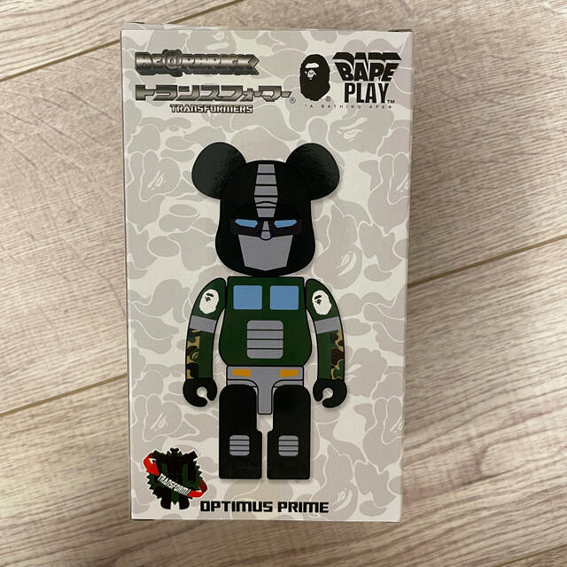 MEDICOM TOY(メディコムトイ)のBE@RBRICK × TRANSFORMERS × BAPE(R)GREEN エンタメ/ホビーのおもちゃ/ぬいぐるみ(キャラクターグッズ)の商品写真