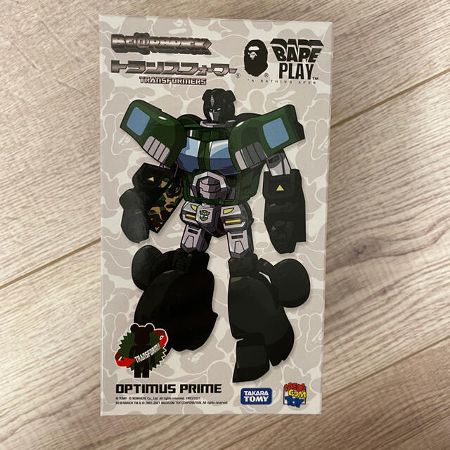 MEDICOM TOY(メディコムトイ)のBE@RBRICK × TRANSFORMERS × BAPE(R)GREEN エンタメ/ホビーのおもちゃ/ぬいぐるみ(キャラクターグッズ)の商品写真