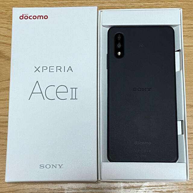 Xperia(エクスペリア)のdocomo Xperia Ace II SO-41B 黒 新品未使用 スマホ/家電/カメラのスマートフォン/携帯電話(スマートフォン本体)の商品写真