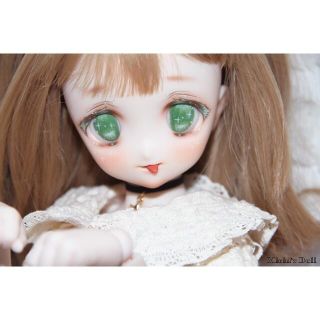 ボークス(VOLKS)のDDH-22 sw肌 カスタムヘッド＋手描きアイ＋口内パーツ　MDD向け(人形)