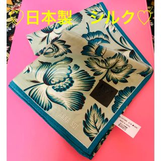 アナスイ(ANNA SUI)の【新品お値下げ】アナスイ　大判　花柄スカーフ　花柄ハンカチ(バンダナ/スカーフ)