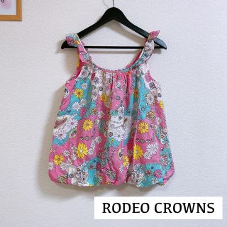 ロデオクラウンズ(RODEO CROWNS)の【RODEO CROWNS】ペイズリー 花柄 トップス(タンクトップ)