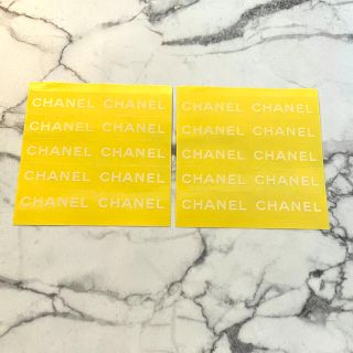 シャネル(CHANEL)の新品 シャネル シール ステッカー  透明シート×白文字(シール)