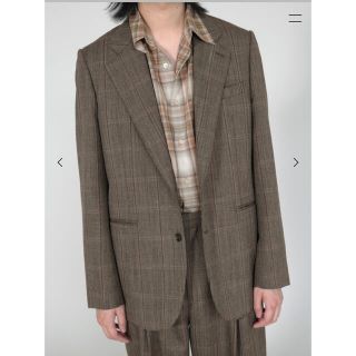 ワンエルディーケーセレクト(1LDK SELECT)のBLUEFACED WOOL CHECK JACKET(テーラードジャケット)