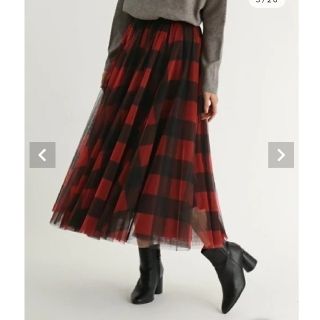 新品タグ付き SCOTCLUB カーキ チュールスカート