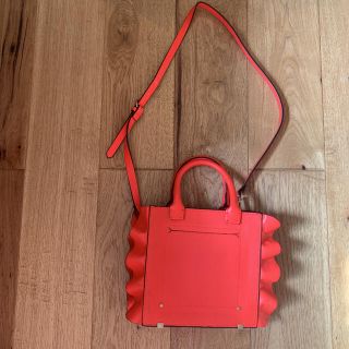 ザラ(ZARA)のZARA オレンジ　2way ショルダーバッグ　ハンドバッグ(ショルダーバッグ)