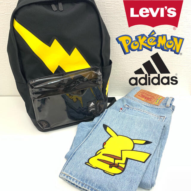 LEVI’S X POKEMON 551Z ジーンズ　おまけadidasリュック