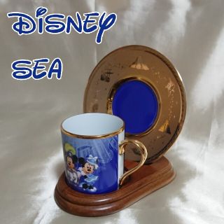 ディズニー(Disney)のディズニーシー 2001年 グランドオープン デミタスカップ ソーサー 希少(キャラクターグッズ)