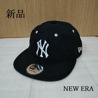ニューエラ(NEW ERA)の【新品】NEW ERA ヤンキース NY ロゴ キャップ 黒(キャップ)
