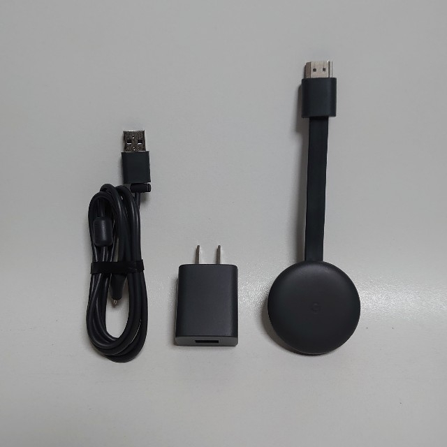 Google(グーグル)のGoogle Chromecast(第三世代) 中古 スマホ/家電/カメラのテレビ/映像機器(映像用ケーブル)の商品写真