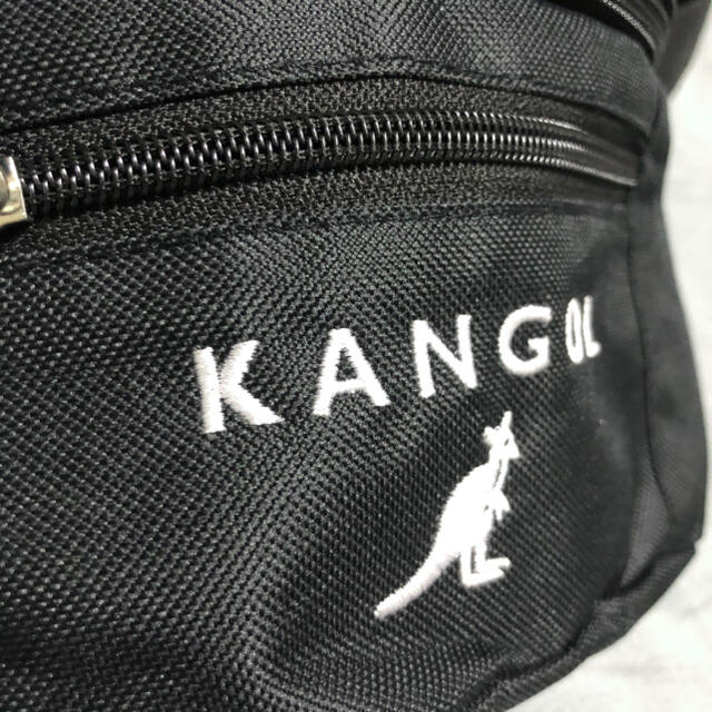 KANGOL(カンゴール)のKANGOLウエストバッグウエストポーチボディバッグ黒 メンズのバッグ(ウエストポーチ)の商品写真