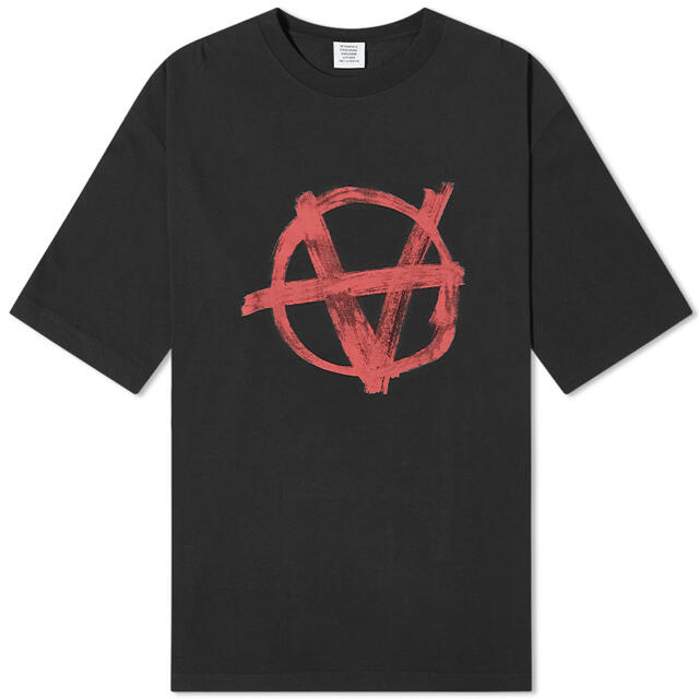 【値下げ】VETEMENTS OVERSIZED ANARCHY TEE