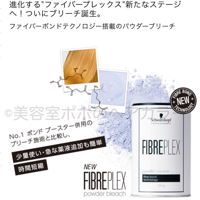 Schwarzkopf PROFESSIONAL(シュワルツコフプロフェッショナル)のFIBREPLEX ブリーチ剤 ロング用 1剤&2剤 ホワイトブリーチにも!  コスメ/美容のヘアケア/スタイリング(ブリーチ剤)の商品写真