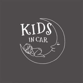 KIDS in car スリーピングベビー 車用 ステッカー(その他)