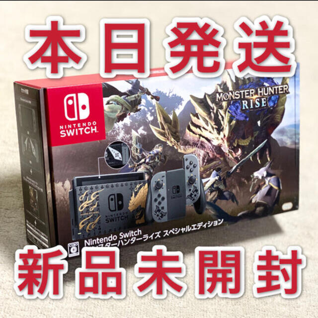 Nintendo Switch(ニンテンドースイッチ)のSwitch モンスターハンター ライズ スペシャルエディション エンタメ/ホビーのゲームソフト/ゲーム機本体(家庭用ゲーム機本体)の商品写真