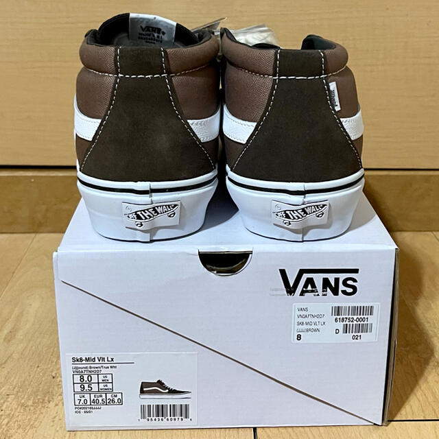 26cm Vans JJJJound Sk8-Mid VLT LX Brown