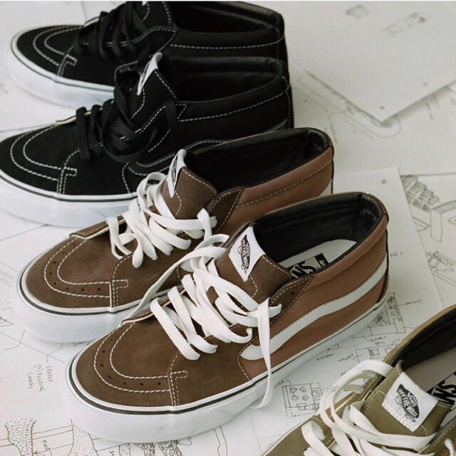 26cm Vans JJJJound Sk8-Mid VLT LX Brown