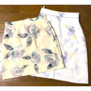 プロポーションボディドレッシング(PROPORTION BODY DRESSING)のプロポーションボディドレッシング♡花柄スカート2点セット♡フラワー(ミニスカート)