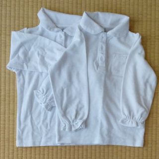 1枚は未使用品　2枚セット　ポロシャツ　長袖　100(Tシャツ/カットソー)