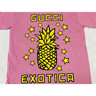 グッチ(Gucci)の期間限定●GUCCIグッチピンクパイナップル柄TシャツXS新品(Tシャツ(半袖/袖なし))