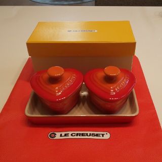 ルクルーゼ(LE CREUSET)のプチ・ラムカン・ダムール・セット＊オレンジ(食器)