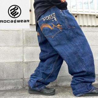 Rocawear - 3点まとめ Rocawear ワイド デニム バギーパンツ 刺繍