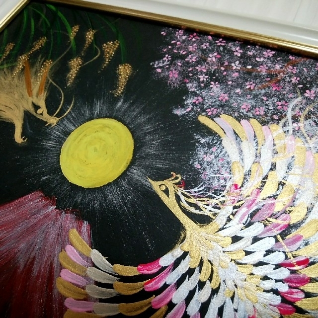 高品質の激安 椿と龍神鳳凰 風水開運絵画 美術品・アンティーク 高品質の激安 椿と龍神鳳凰 風水開運絵画 美術品・アンティーク