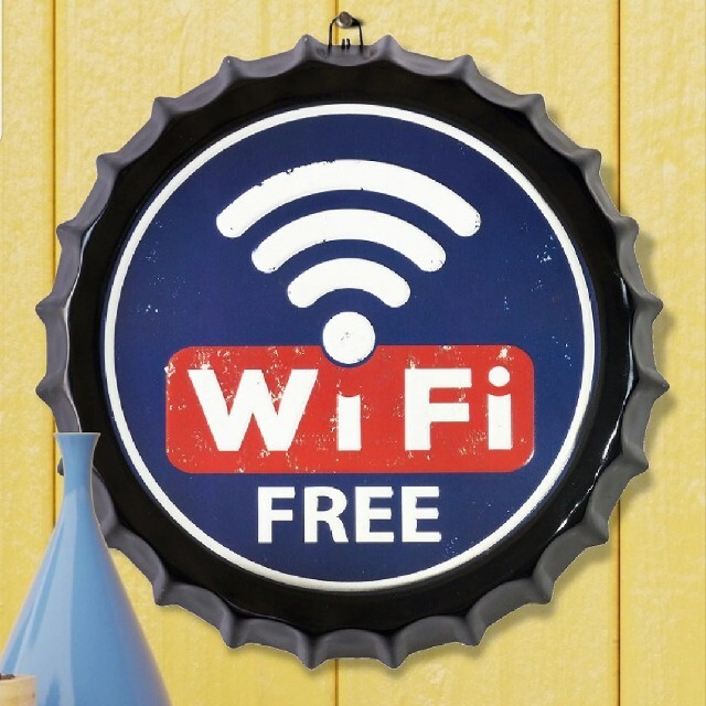デザイン看板BC35eu】Wi-Fi free★れんとポスター ワイファイフリー