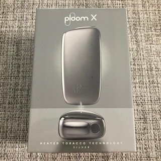 プルームテック(PloomTECH)の【新品】ploom x スターターキット　シルバー　プルームx(タバコグッズ)