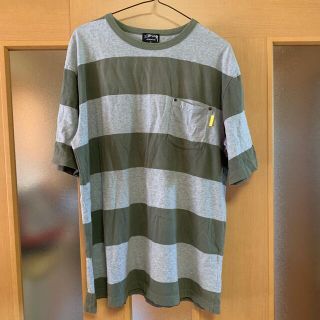 ステューシー(STUSSY)のstussy ステューシー　ボーダー　サイズＬ(Tシャツ/カットソー(半袖/袖なし))