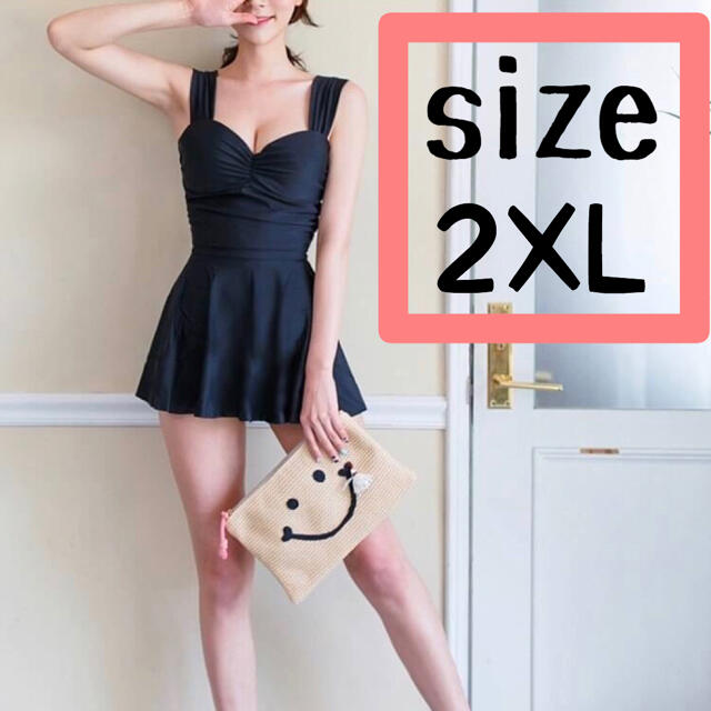 【2XL】ワンピース水着 体型カバー◎ インスタ映え!海.プールに!! レディースの水着/浴衣(水着)の商品写真