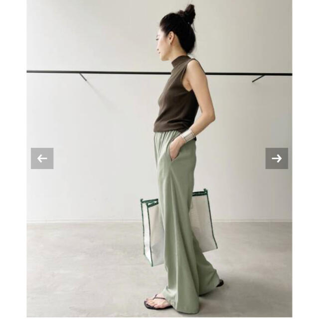 L'Appartement DEUXIEME CLASSE(アパルトモンドゥーズィエムクラス)のL'Appartement 【SHAINA MOTE】WIDE PANTS   レディースのパンツ(カジュアルパンツ)の商品写真